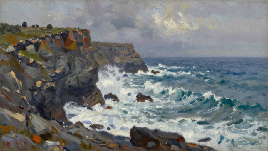 COASTAL CLIFFS - Painterly