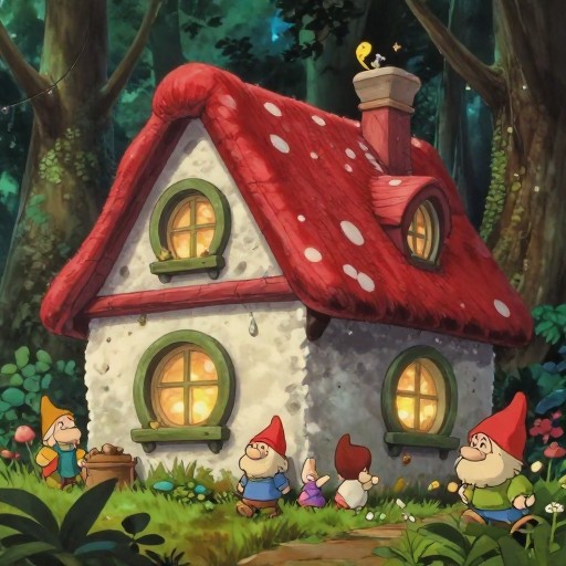 MUSHROOM COTTAGE - Anime Background
