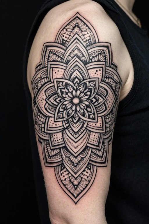 MANDALA ORNAMENTAL - Tattoo Stencil