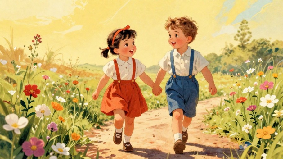 BEST FRIENDS - Vintage Storybook
