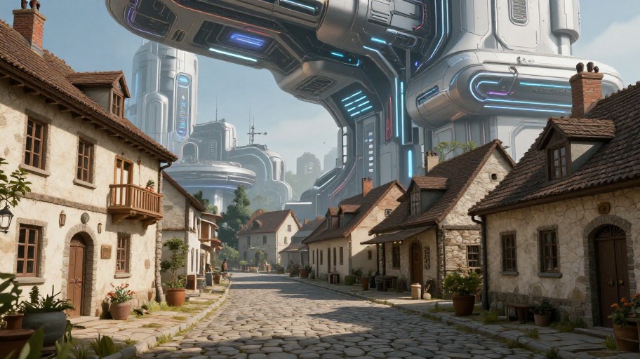 HISTORICAL VILLAGE - Sci-Fi Tech