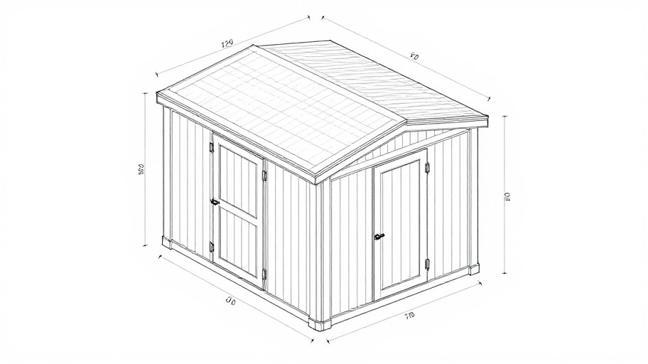 GARDEN SHED - 3D Isometric