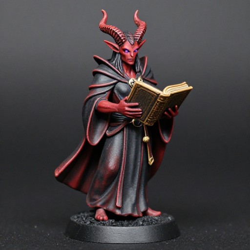 TIEFLING WARLOCK - Miniature Style