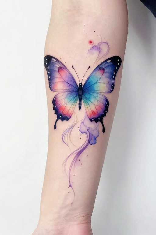 BUTTERFLY FEMININE - Watercolor