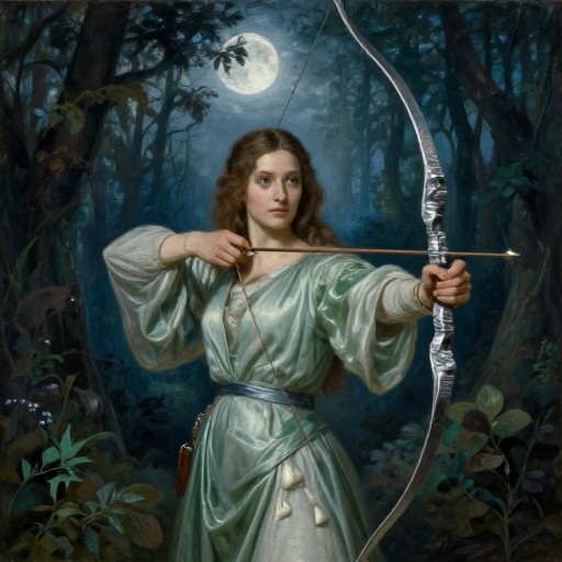 ELVEN ARCHER - Oil Painting