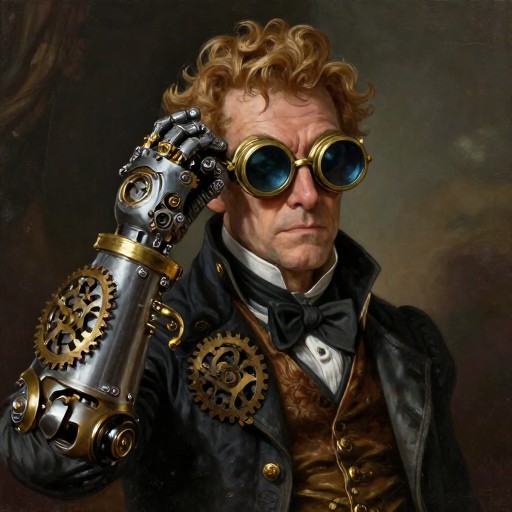 STEAMPUNK INVENTOR - Fantasy Art