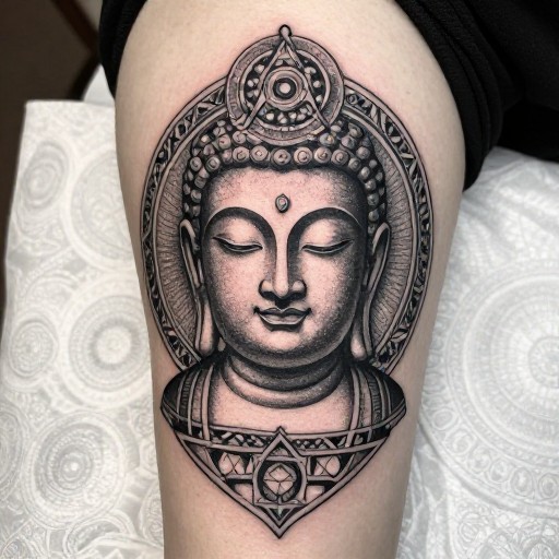 BUDDHA PORTRAIT - Geometric