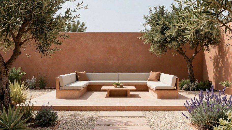 MINIMALIST PATIO - Mediterranean