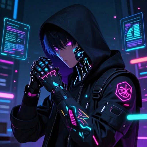 CYBERPUNK HACKER - Cyber Anime