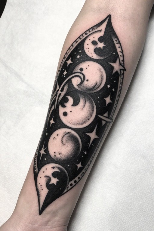 MOON CELESTIAL - Blackwork