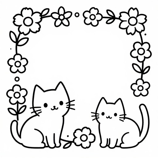 CATS & FLOWERS - Simple Kids