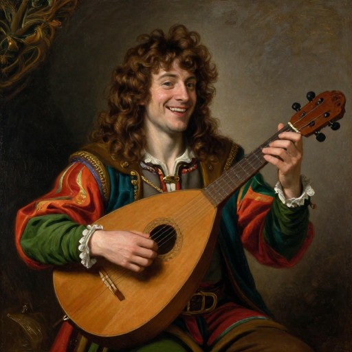 HALFLING BARD - Oil Painting
