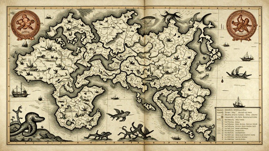 UNCHARTED WATERS - Antique Explorer