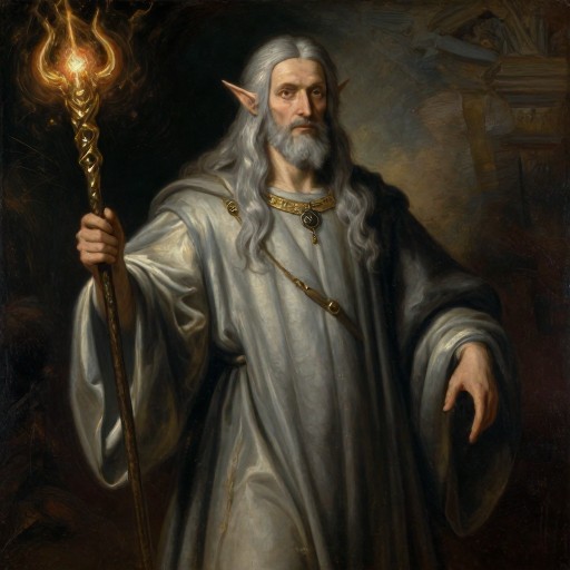 ELVEN WIZARD - Oil Painting