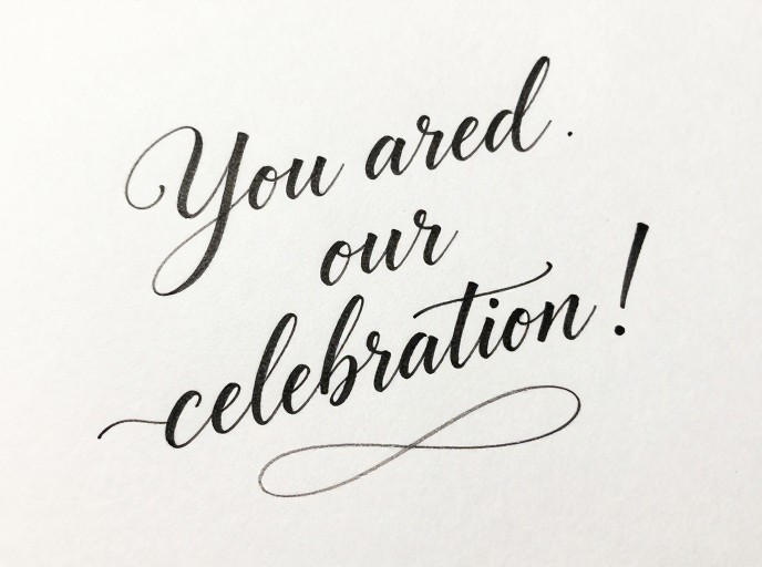 CALLIGRAPHY INVITE - Elegant Cursive