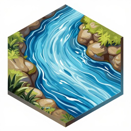FANTASY WATER - Hand Painted
