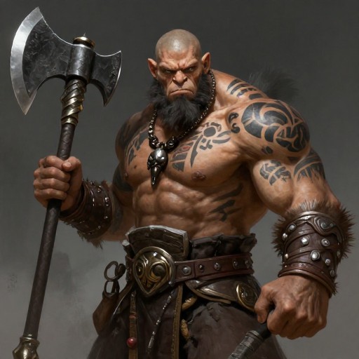 ORC BARBARIAN - Fantasy Art