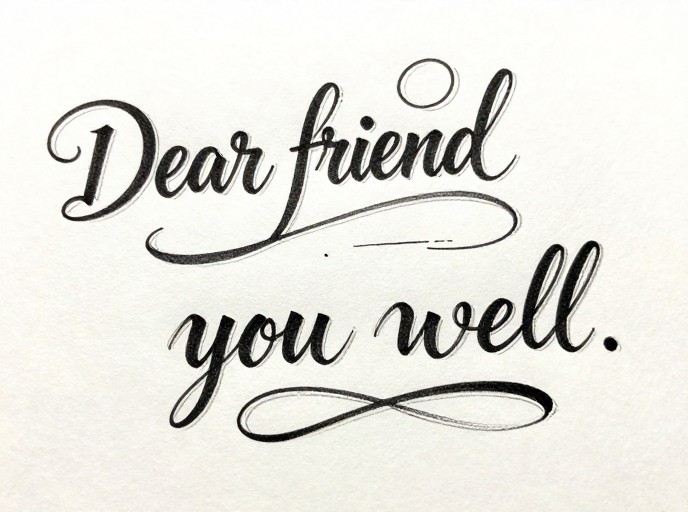 PERSONAL LETTER - Calligraphy