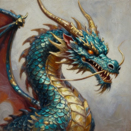 DRAGON PORTRAIT - Artistic Paint