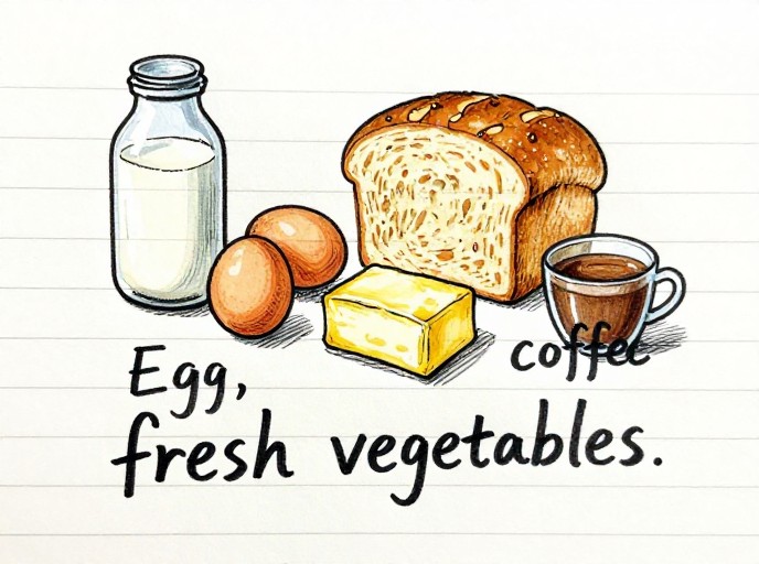 SHOPPING LIST - Natural Script