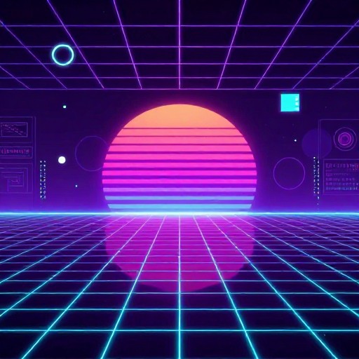 GEOMETRIC PATTERN - Synthwave