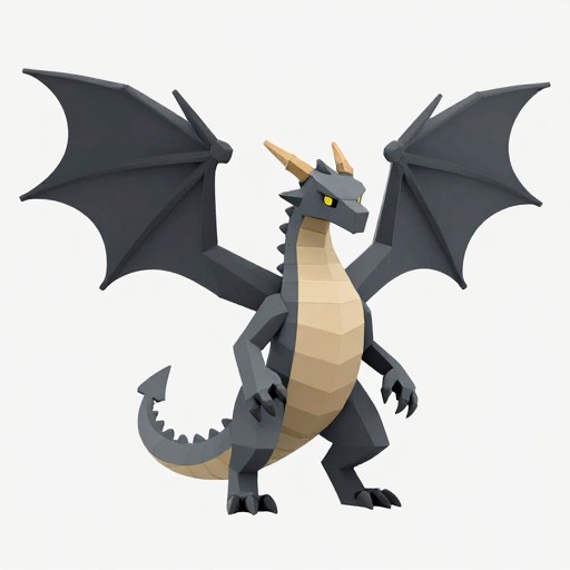 FANTASY DRAGON - Low-Poly