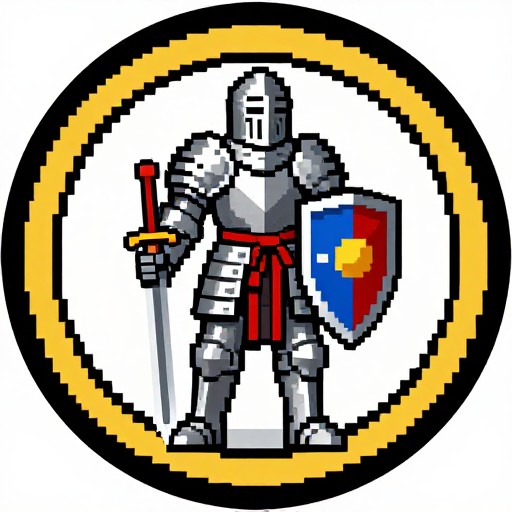 ARMORED KNIGHT - Retro Pixel