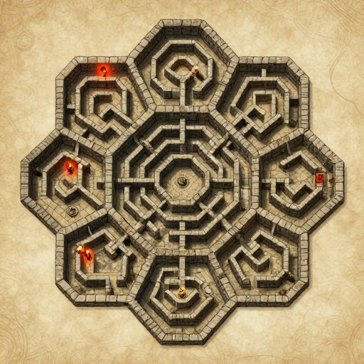 HEXAGONAL GRID - RPG Dungeon