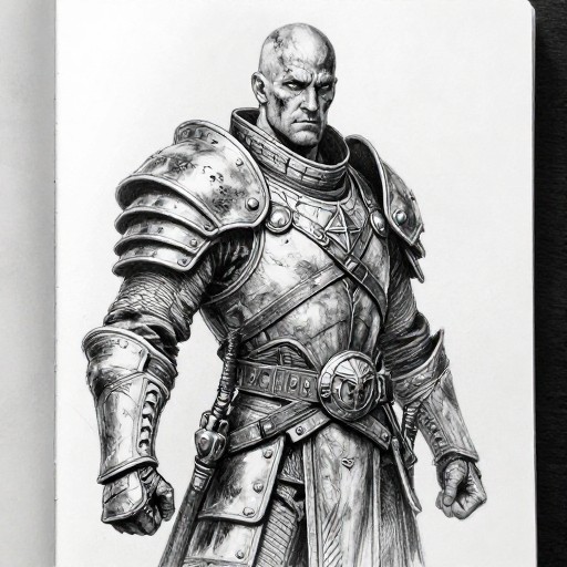 RUTHLESS MERCENARY - Charcoal Sketch