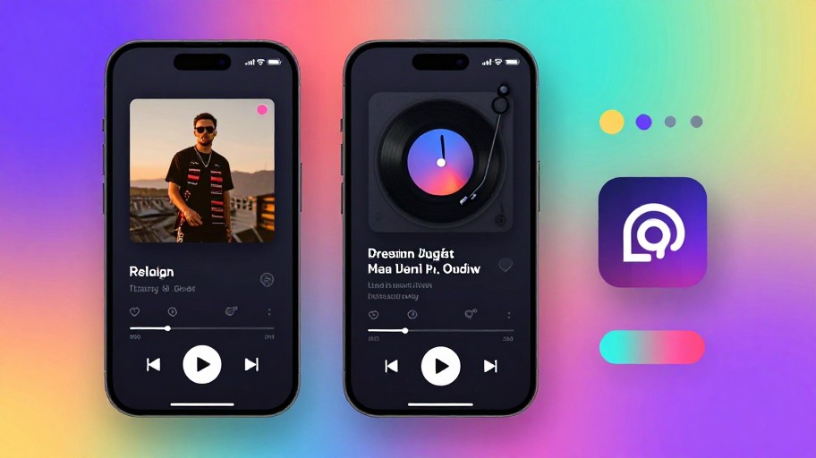 MUSIC PLAYER - Playful Gradient