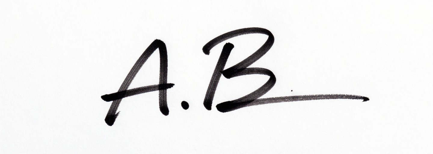 ARTISTIC INITIALS - Executive Bold