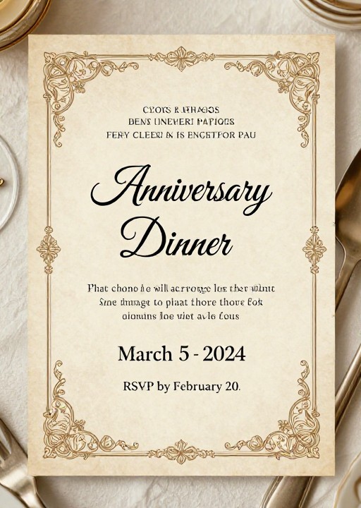 ANNIVERSARY DINNER - Vintage Classic