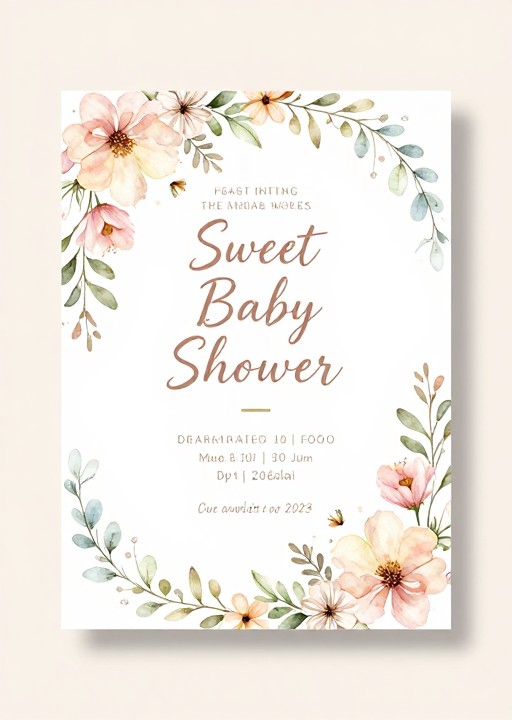 BABY SHOWER - Floral Garden