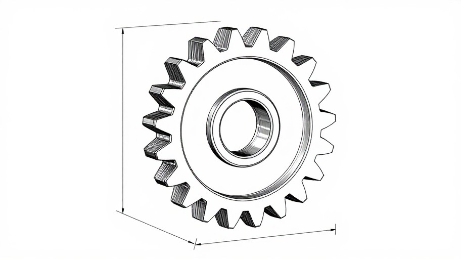 MECHANICAL GEAR - Technical Blueprint