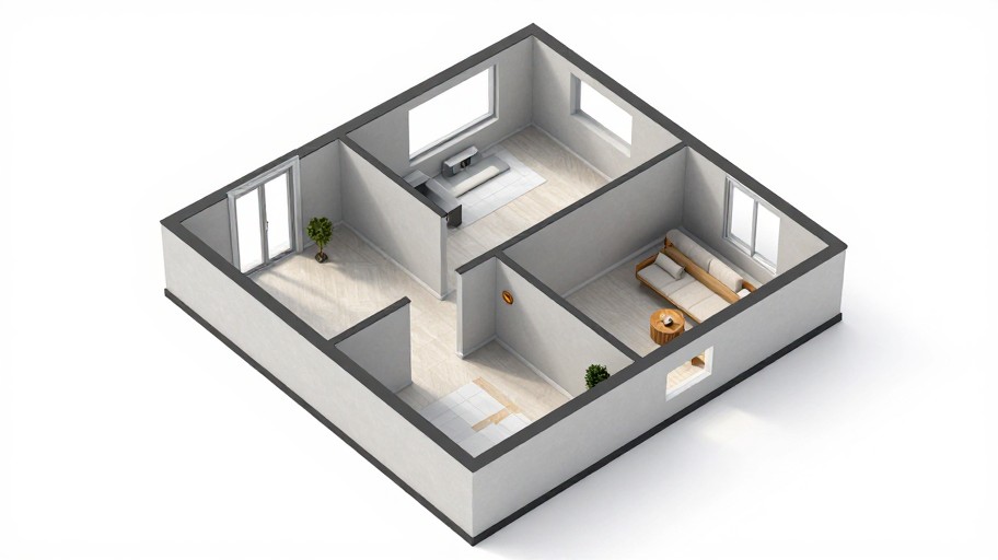 HOUSE PLAN - Photorealistic
