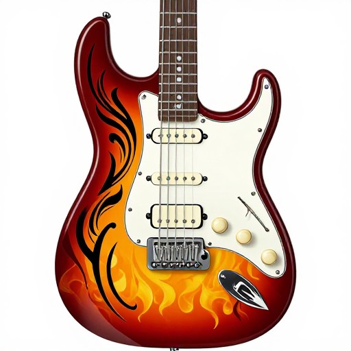 GUITAR FLAMES - Tribal