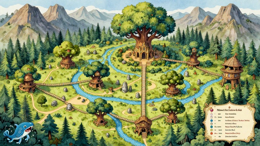 ELVEN FOREST - Illustrated