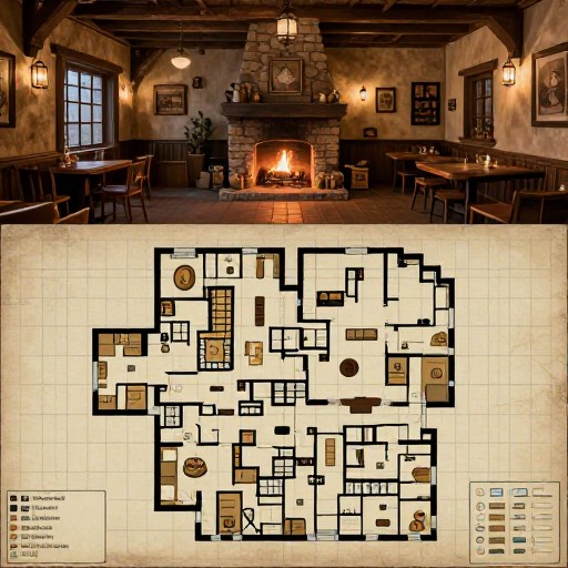 COZY INN - Grid Battle Map