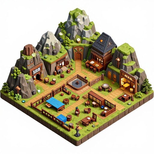 MOUNTAIN MYSTERY - Isometric 3D