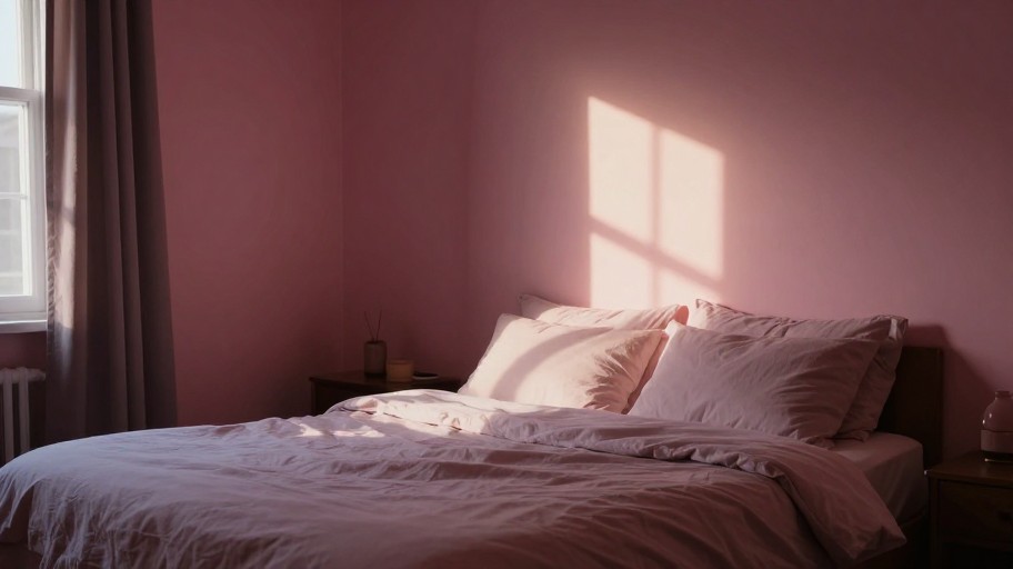 SOFT PINK BEDROOM - Moody & Dramatic
