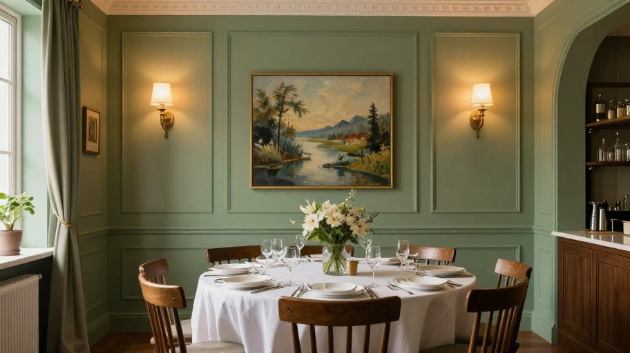 SAGE GREEN DINING - Warm & Cozy