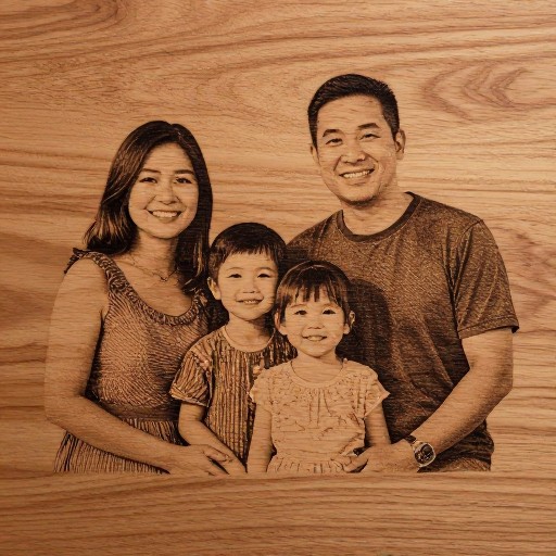 WOOD PORTRAIT - Photo Engrave