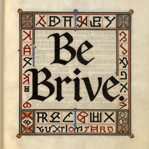 BE BRAVE - Anglo-Saxon