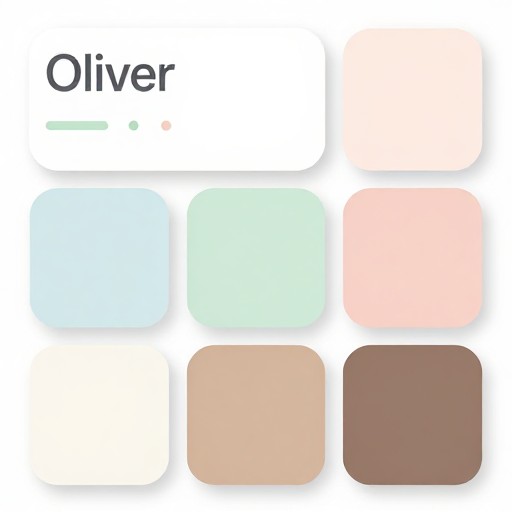 PASTEL OLIVER - Material Cards