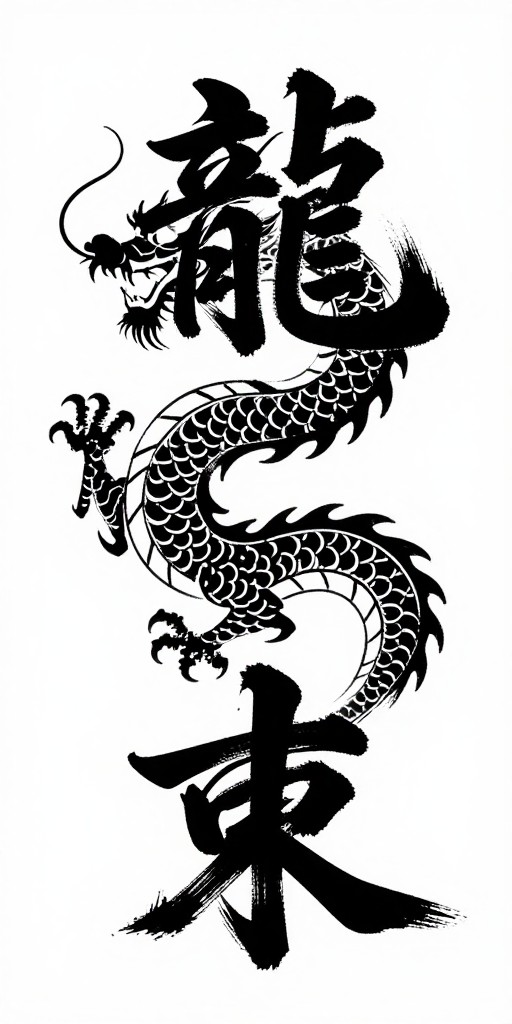 DRAGON - Traditional Kanji