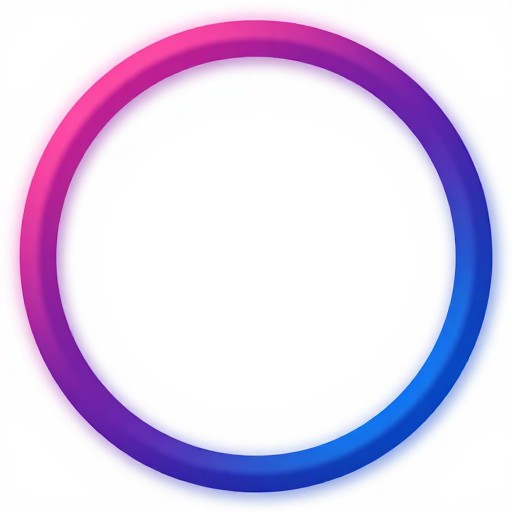 BI PRIDE BORDER - Circle Frame