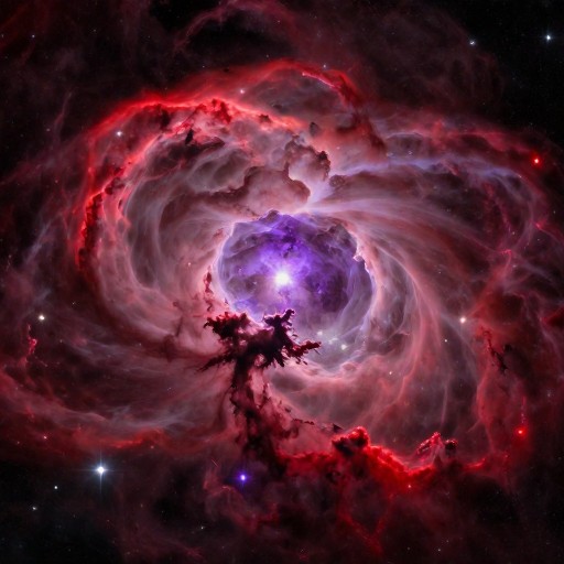 PURPLE NEBULA - Hubble Vision