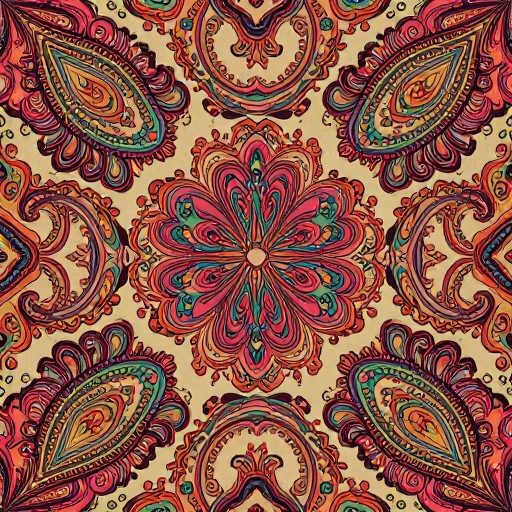 VINTAGE TEXTILE - Psychedelic