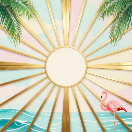 SUNBURST DESIGN - Tropical Deco