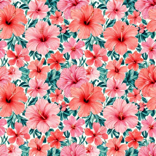 TROPICAL HIBISCUS - Liberty Print